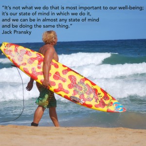 Surfer's state of mind