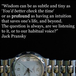 Listening for wisdom